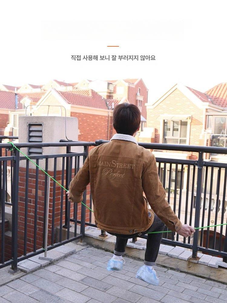 실외 캠핑 차박 로프 빨래줄 와이어빨랫줄 와이어 4mm 304 빨래줄 3m - 상세 이미지 4