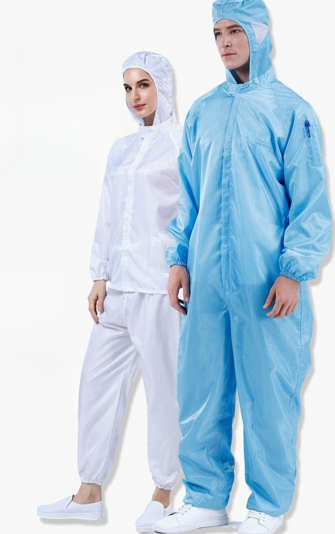 빅사이즈 방진복 페인트 클린 방제복 정전기 위생복 제전복 일체형 올인원 보호복 작업복 5XL 블루 연체형 프리사이즈 - 상품 이미지