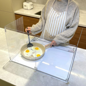 [4단 접이식]쿡가드 인덕션가림막 투명인덕션가드 싱크대 기름막이 가스렌지... 실사용 후기 | 효과 있을까? - 상품 이미지 1