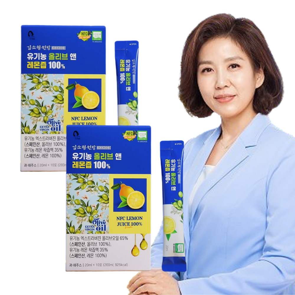 김소형 유기농 올리브오일 레몬즙 스틱 10포, 2개 - 상품 이미지
