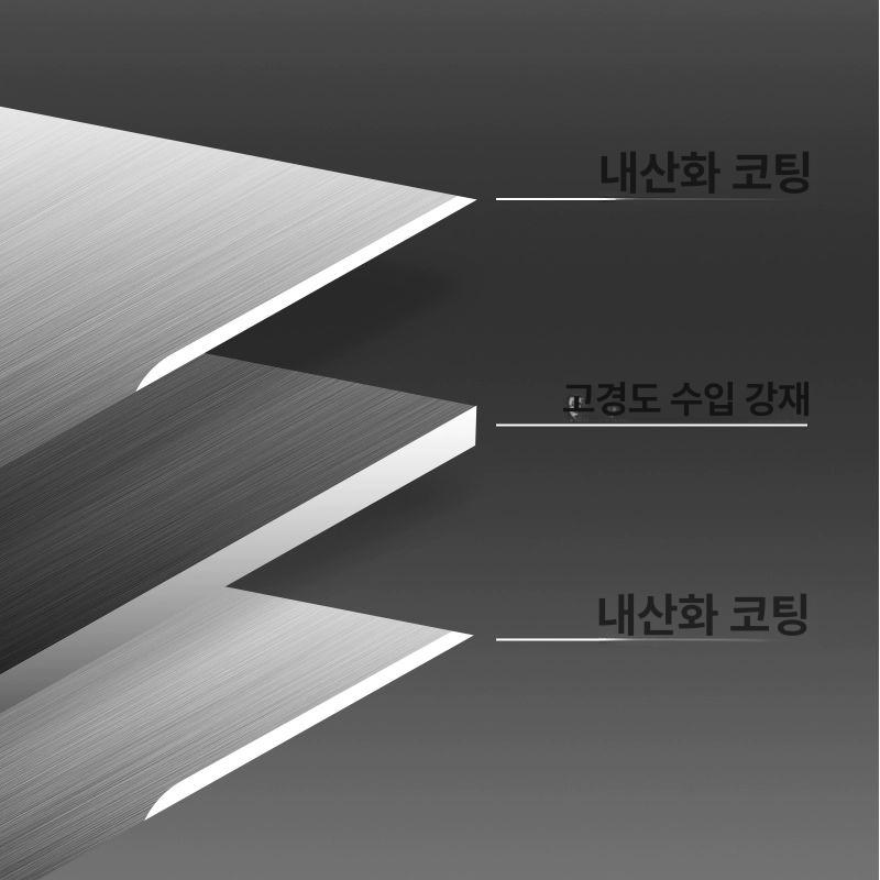 예초기 삼각형 날 깎는 깍는 기본 핸들 교체 너트 트리머 블레이드 부품 백강 강철 잔디 두꺼운 백강 칼날 3개 세트 15cm - 상세 이미지 5