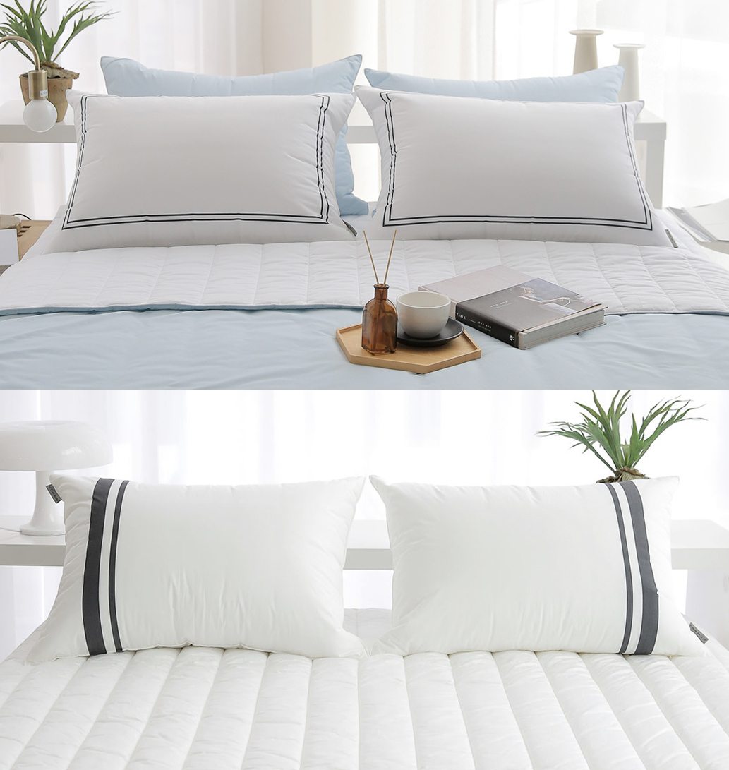 엠시베딩 코튼 알러지케어 호텔베개 호텔라인 누빔 베개커버 5070