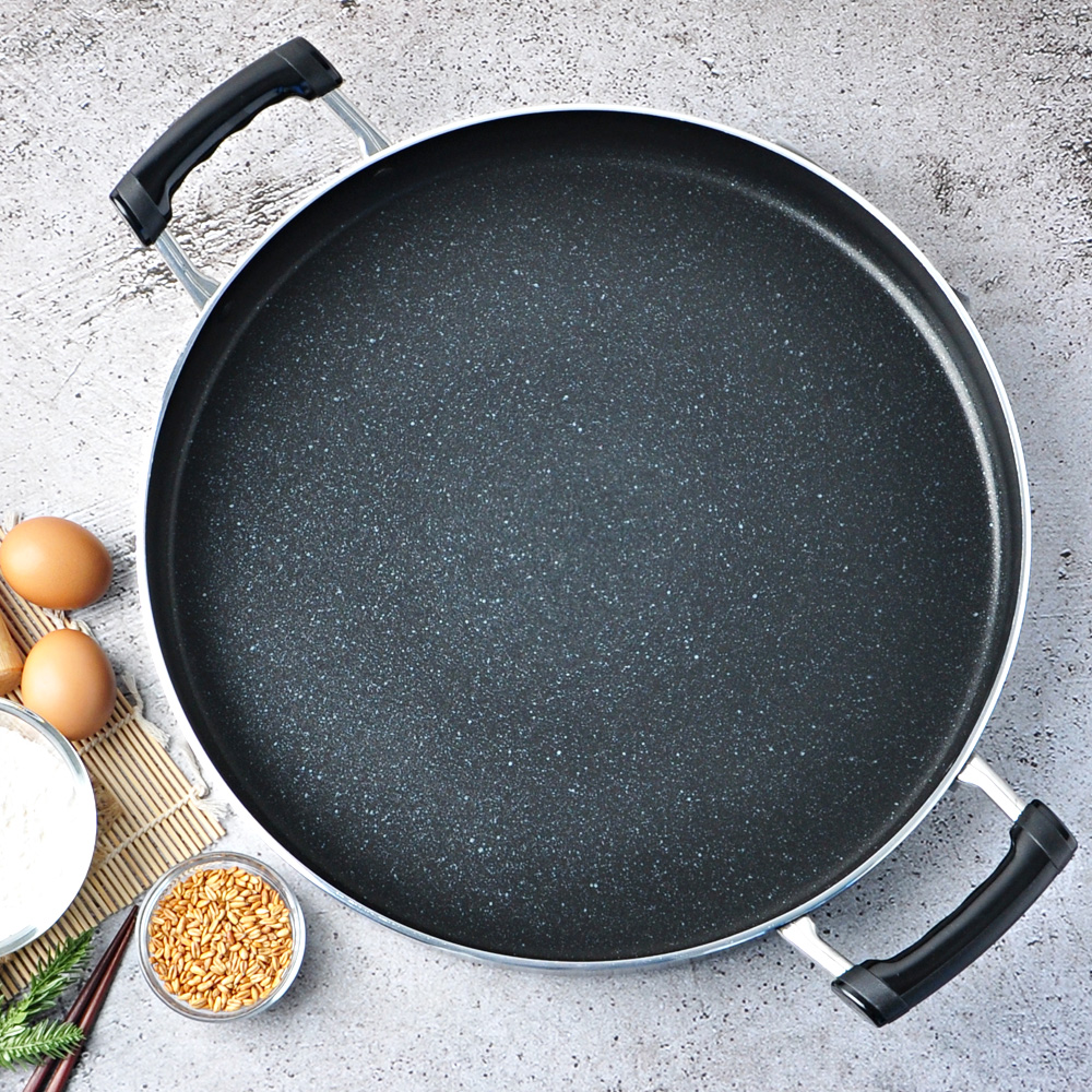 베이직 전판 대형 업소용 닭갈비 팬 판 원형 45cm, 하단만 - 상세 이미지 4