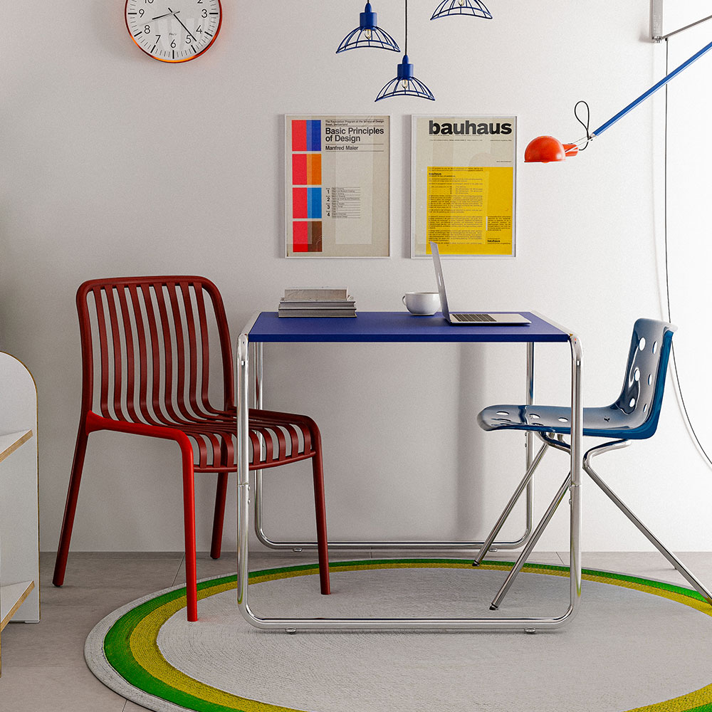 16피스 MODULO 미니 보조 티테이블 2-4인용 간이 다이닝 철제 인테리어 사이드 탁자