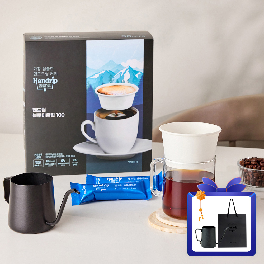 [추석선물전]핸드립 드립커피 블루마운틴 10gx30개입(분쇄원두+드립퍼)