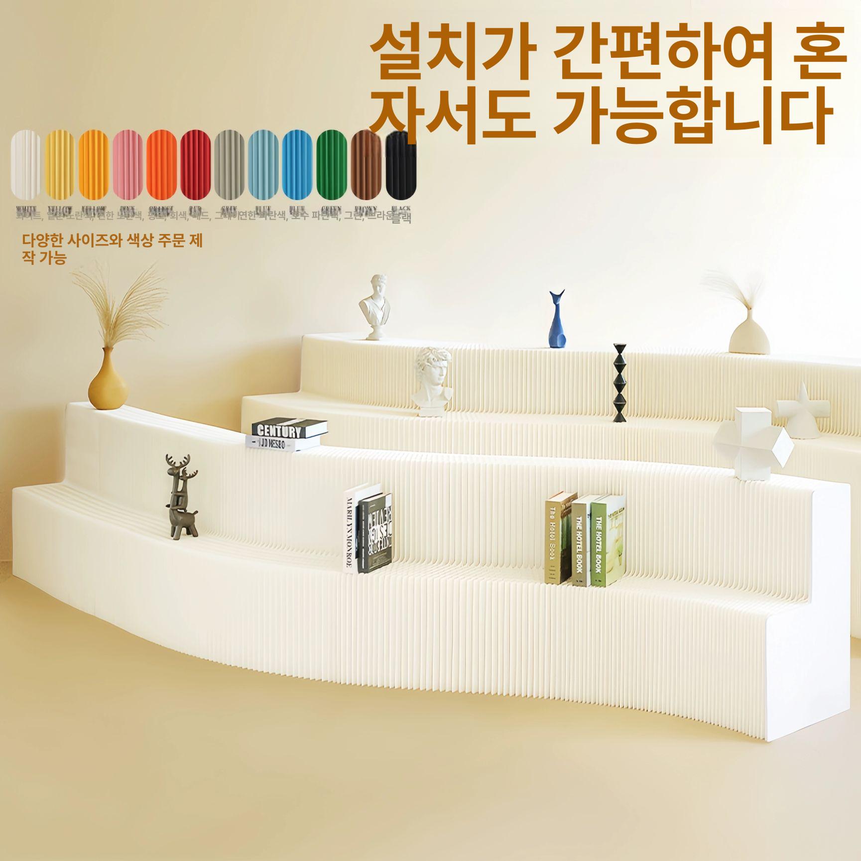 2단 선반 진열대 전시대 거실 전시 사무실 200cm-300cmx68cmx60cm - 상세 이미지 2