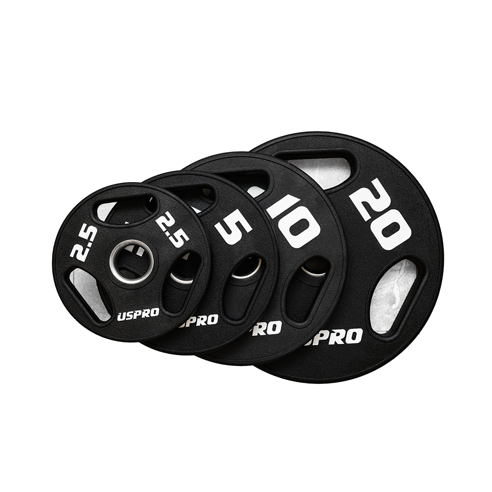 USPRO 우레탄 중량 원판 2.5kg 원형 바벨 플레이트 - 상품 이미지