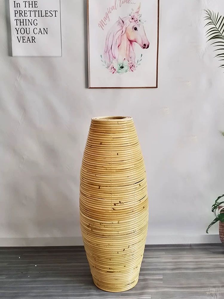 라탄화병 부케 말리기 조화 대형 세트 꽃 인테리어 높이 60cm - 상세 이미지 3