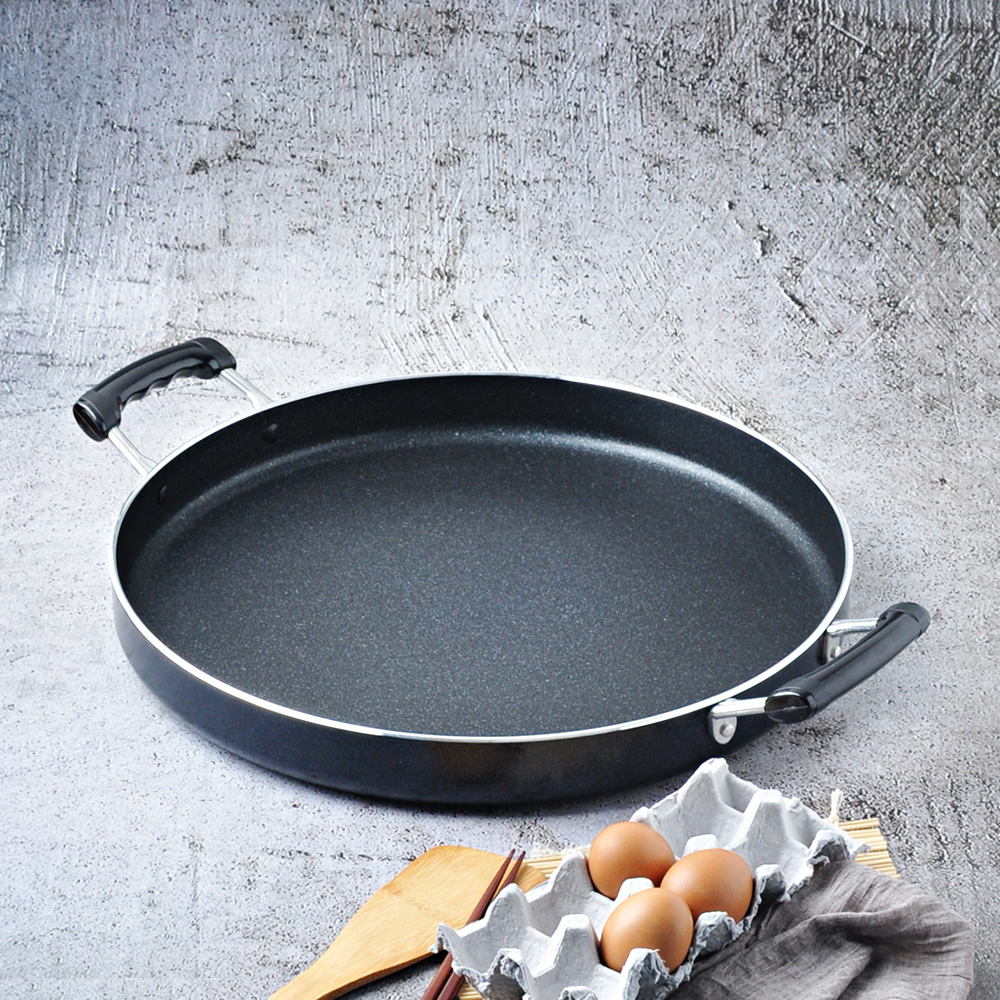 베이직 전판 대형 업소용 닭갈비 팬 판 원형 42cm, 하단만 - 상품 이미지