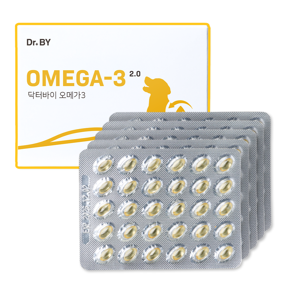 닥터바이 강아지 오메가3 피부 관절 영양제 30개입, 5개