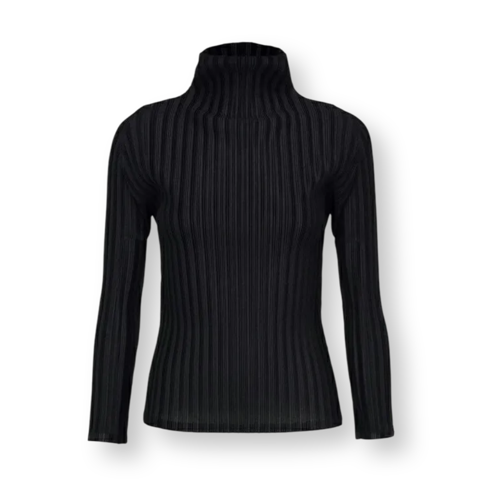 플리츠플리즈 티셔츠 RIB PLEATS BASICS FK113 - 메인 이미지