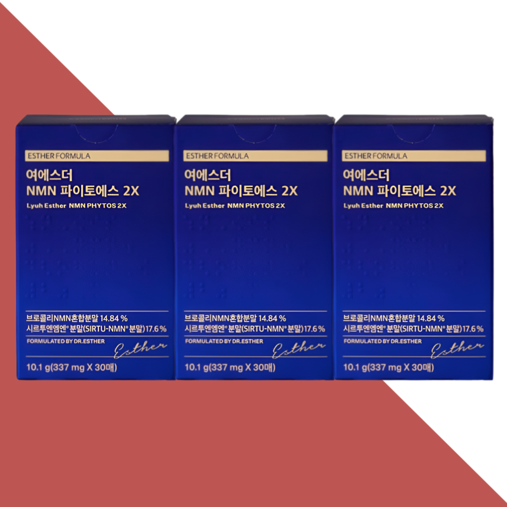 여에스터 NMN 엔엠엔 파이토에스 2X 에스더포뮬러 30매X3개 - 상품 이미지
