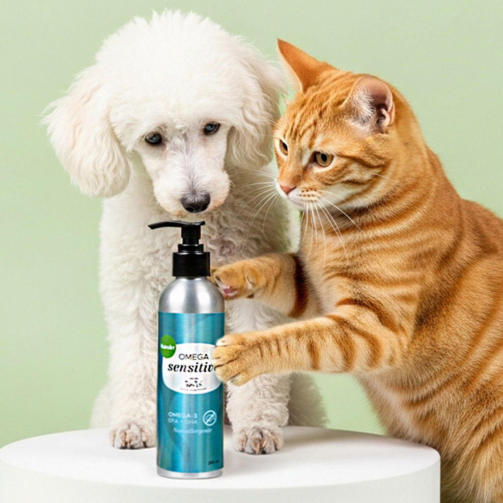 뉴트롤린 강아지 고양이 논알러지 영양제 오메가3 센시티브 260ml, 1개 - 상품 이미지