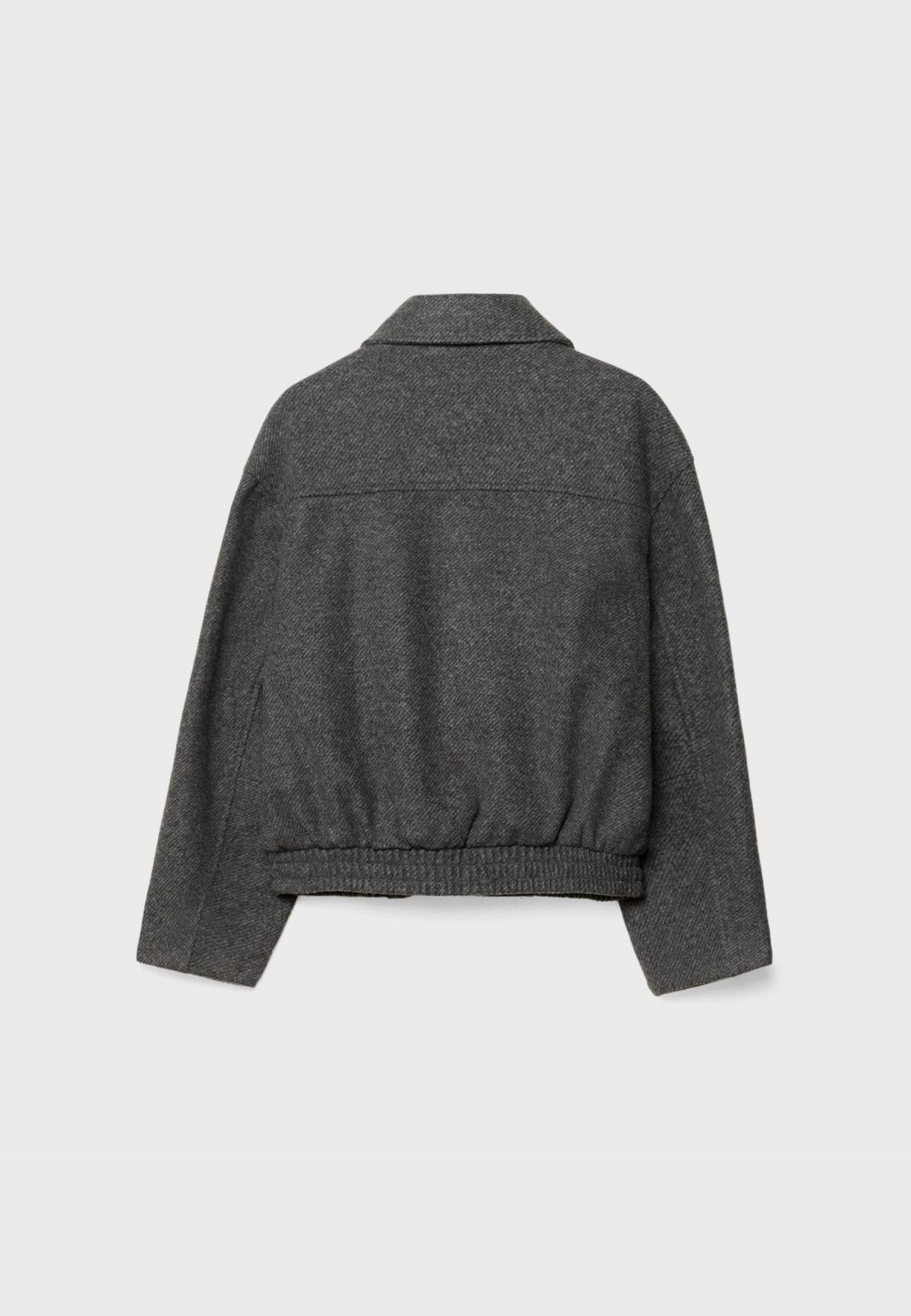 스트라디바리우스 소프트 크롭 테크니컬 봄버 재킷 5708/276 DARK GREY - 상세 이미지 2