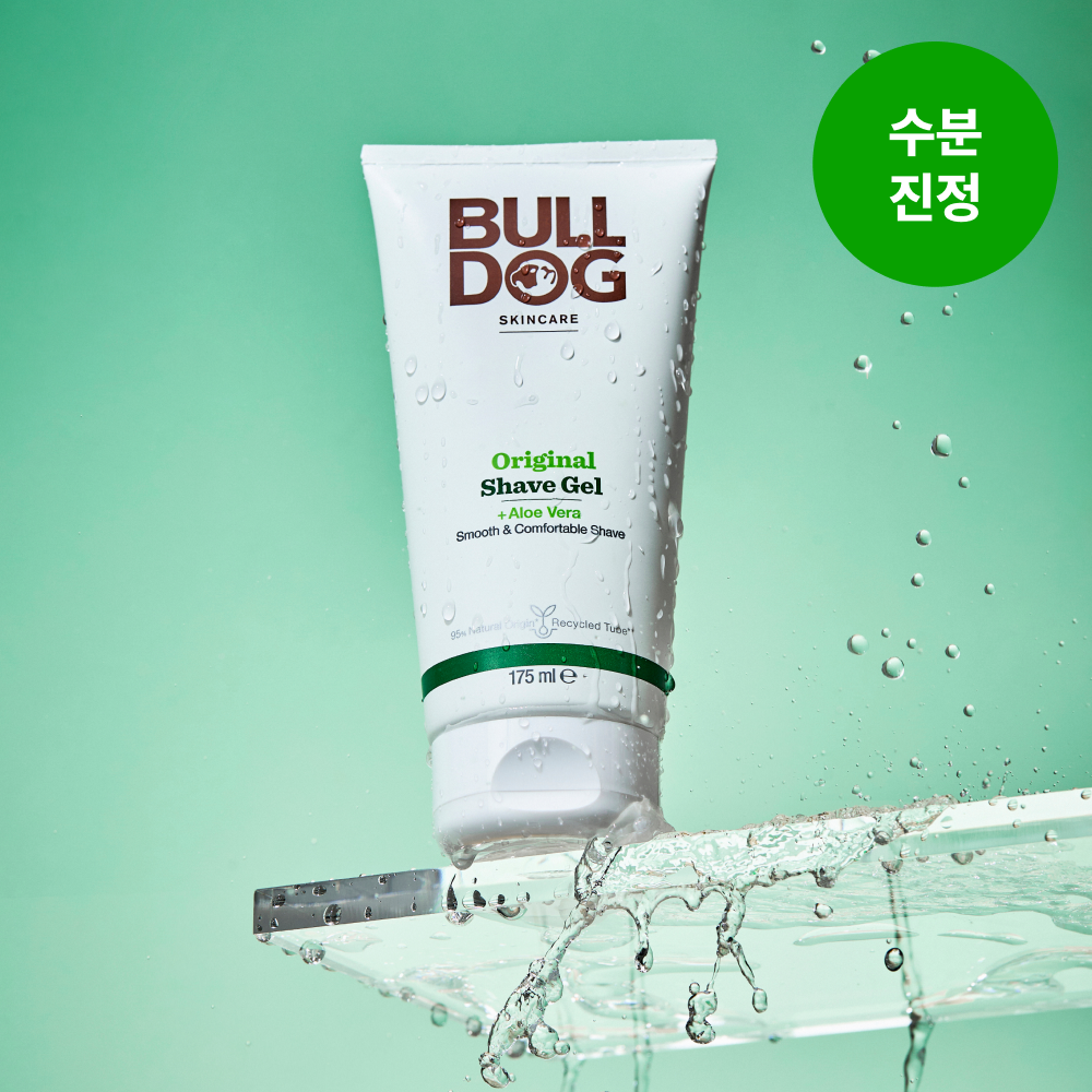 [불독] 오리지널 쉐이브젤 175ml X 2개(알로에 자연유래 진정 쉐이빙젤 면도젤) 이미지 6