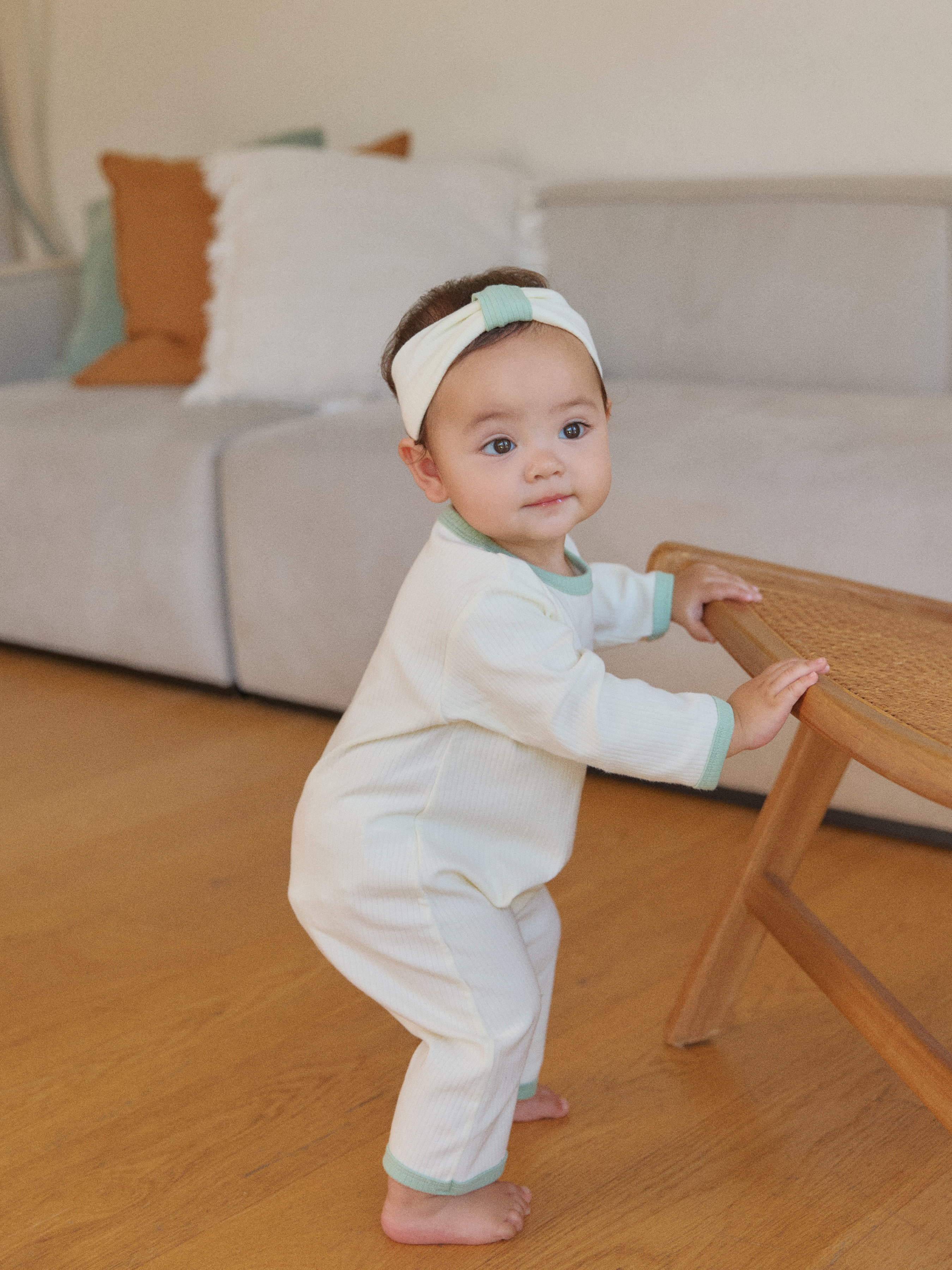 로라밤 텐션 모달 골지 바디슈트 아기 내복 50일 100일 돌 촬영 봄 가을 겨울