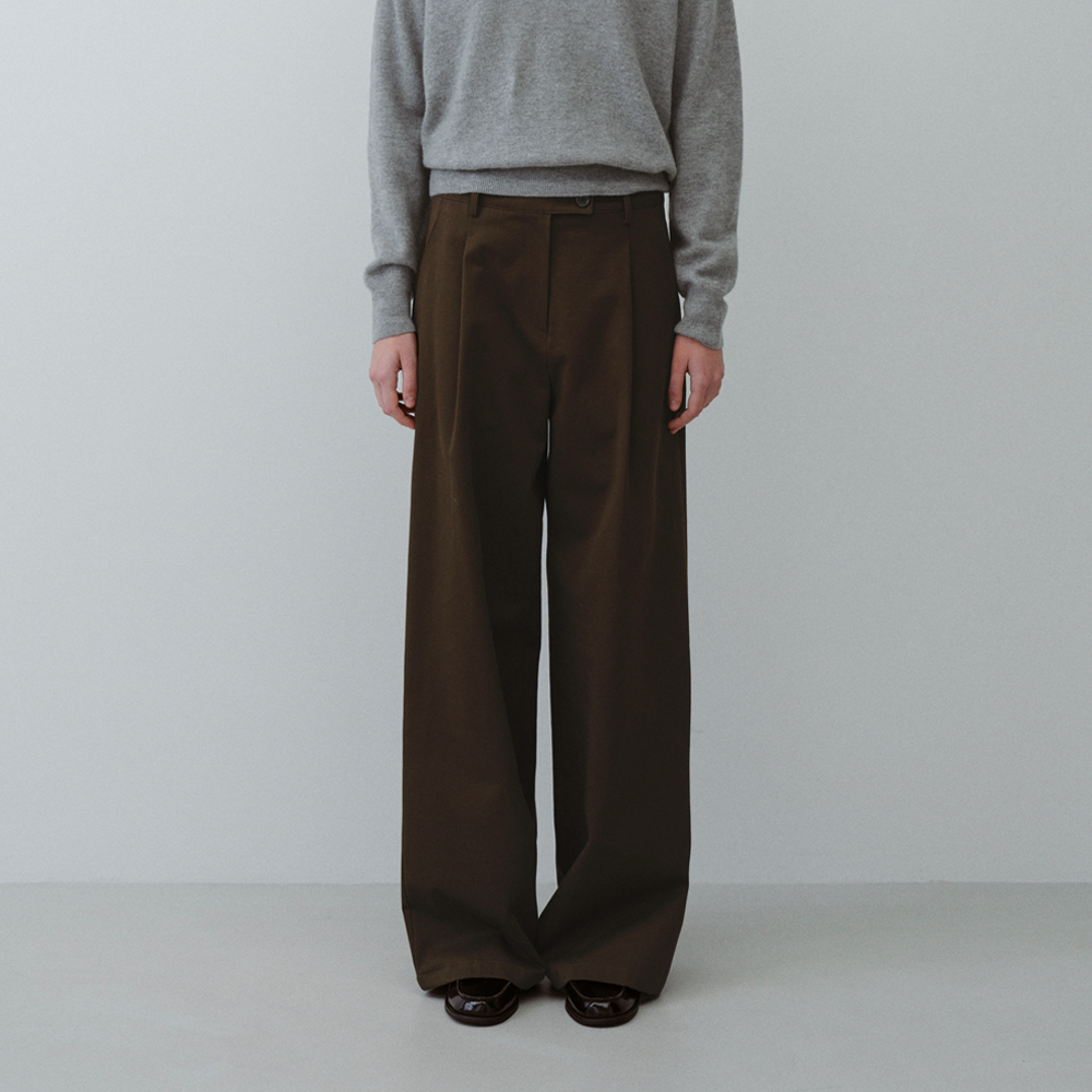 [블루브릭] Classic cotton pants (brown) - 상품 이미지