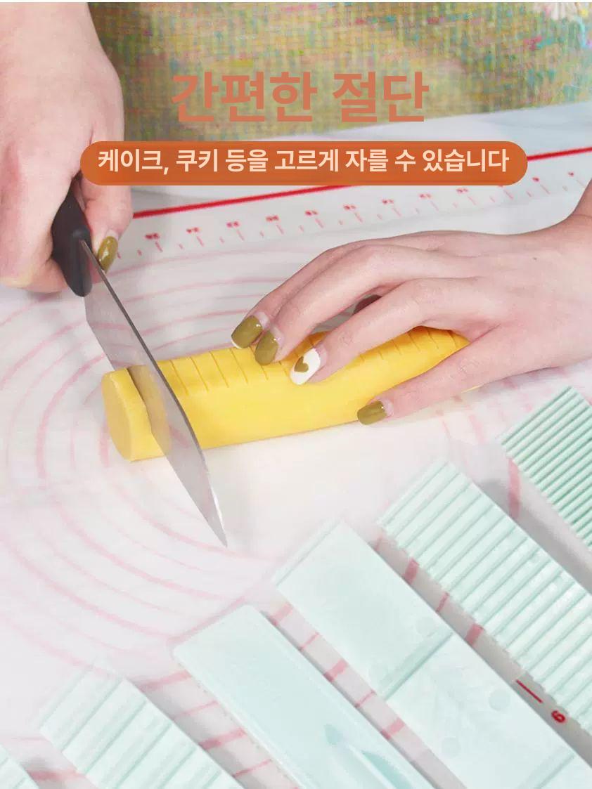 반죽눈금커터 커터 사브레 베이킹 제빵 도구 제과 빵집 쿠키 케이크 롤 자 - 상세 이미지 2