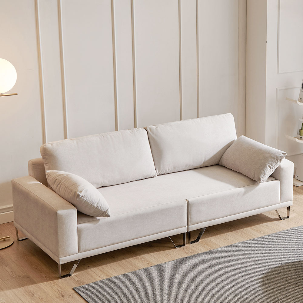 장인가구 순토 황토볼 온열 흙소파 틸팅형 3인소파