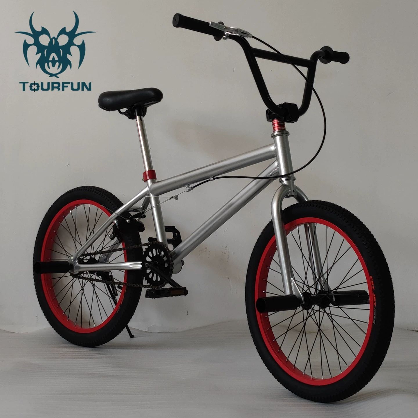 입문용bmx 자전거 익스트림 묘기용 트릭 비엠엑스 경량 bmx자전거 화이트 블루 - 상세 이미지 5