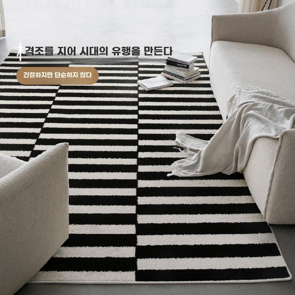 러그 대형 카페트 거실 인테리어 사각 사계절 매트 - 상세 이미지 3