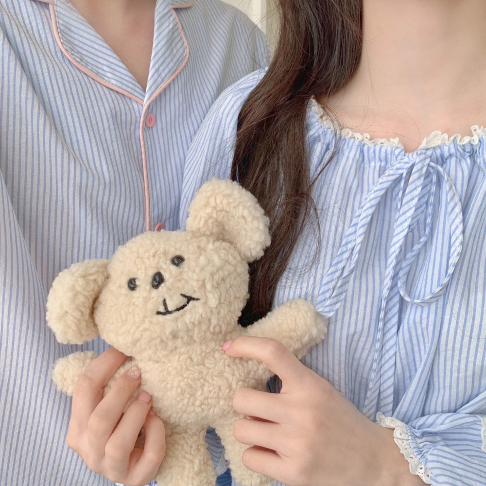 커플파자마 커플잠옷세트 원피스잠옷 긴팔 공주 봄 가을 실내복 - 상세 이미지 5