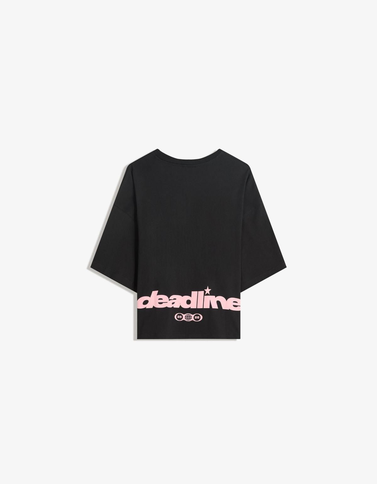 버쉬카 스트리트 블랙핑크 반팔 티셔츠 7637/705 BLACK - 상세 이미지 3