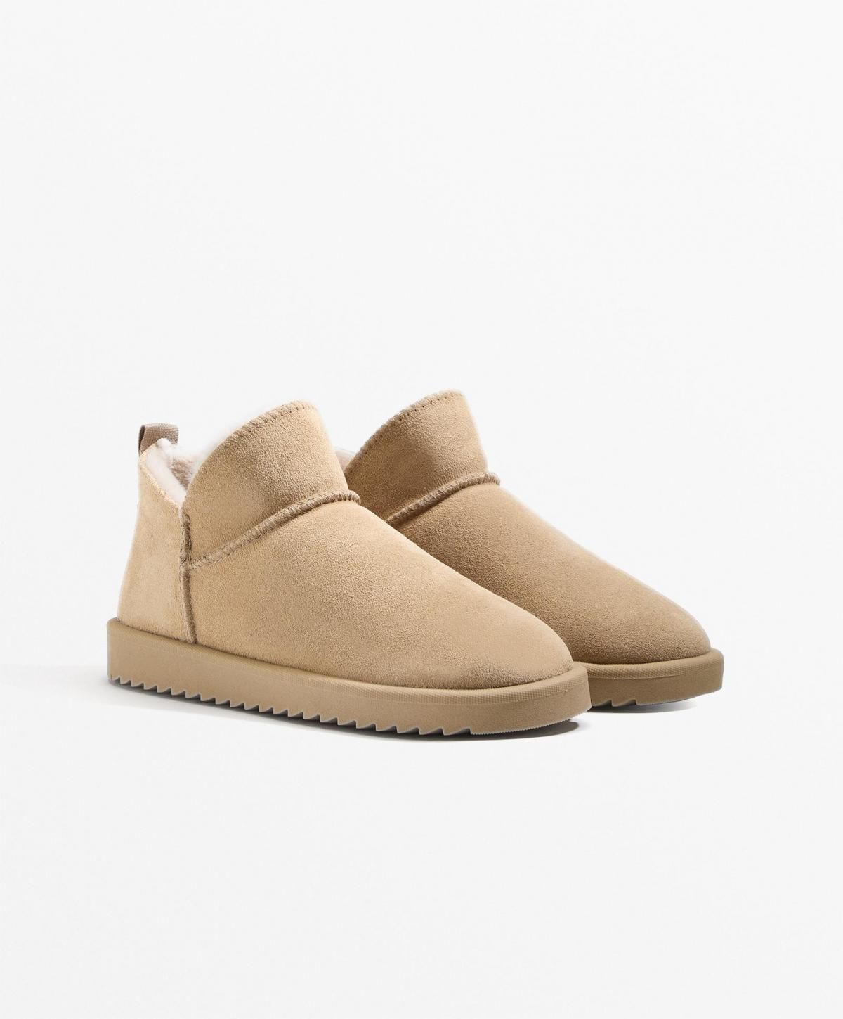 오이쇼 베이직 퍼안감 앵클부츠 1171/680 TOASTEDBROWN - 상세 이미지 2