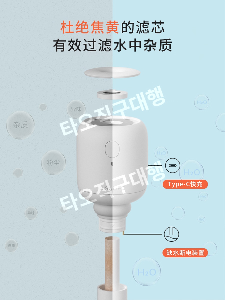 생수병가습기 페트병 휴대용 미니가습기 소형 사무실 무선 탁상용 원룸 책상 물병 - 상세 이미지 3