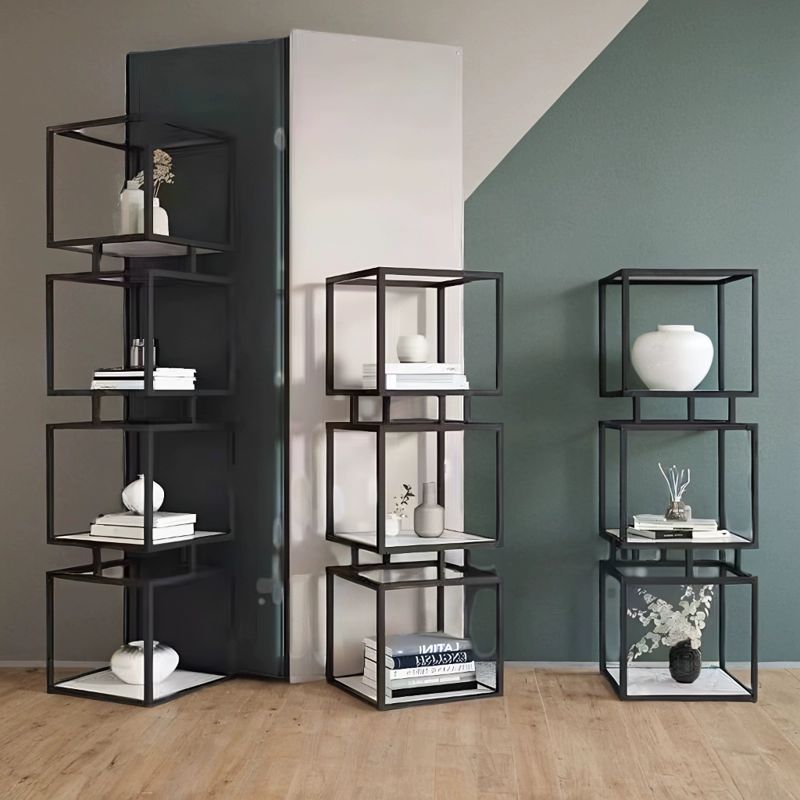 얇은수납장 좁은공간수납 슬림장 책수납장 크림화이트 35x35x180 - 상세 이미지 4