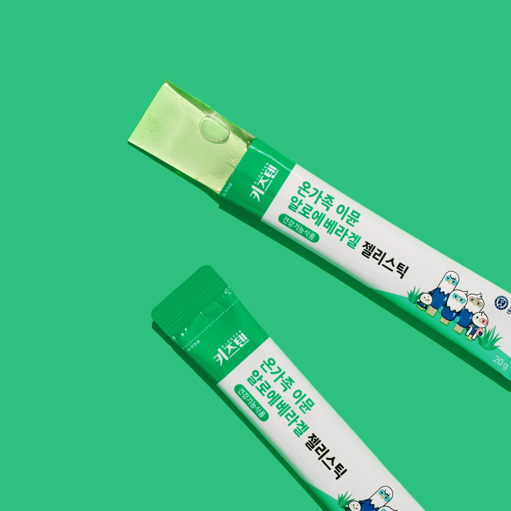연세 키즈텐 이뮨 어린이 온가족 알로에 베라 겔 면역력 장 피부 젤리 14포, 2개 - 상세 이미지 4