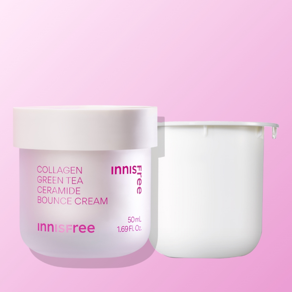 이니스프리 콜라겐 그린티 세라마이드 탄력장벽 크림 50mL + (리필)콜라겐 크림 50mL
