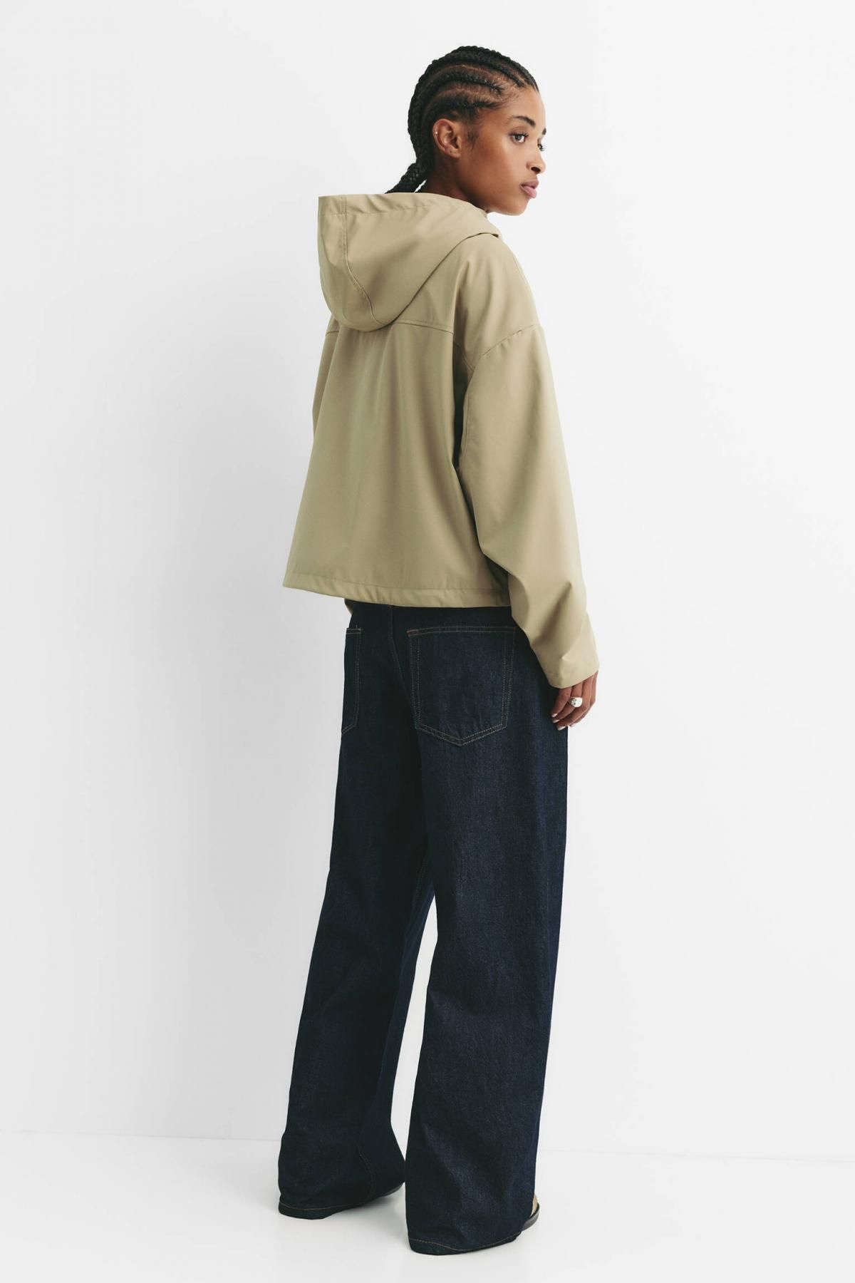 풀앤베어 방수 후드 숏 바람막이 레인코트 7700/360 PALE GREEN - 상세 이미지 4