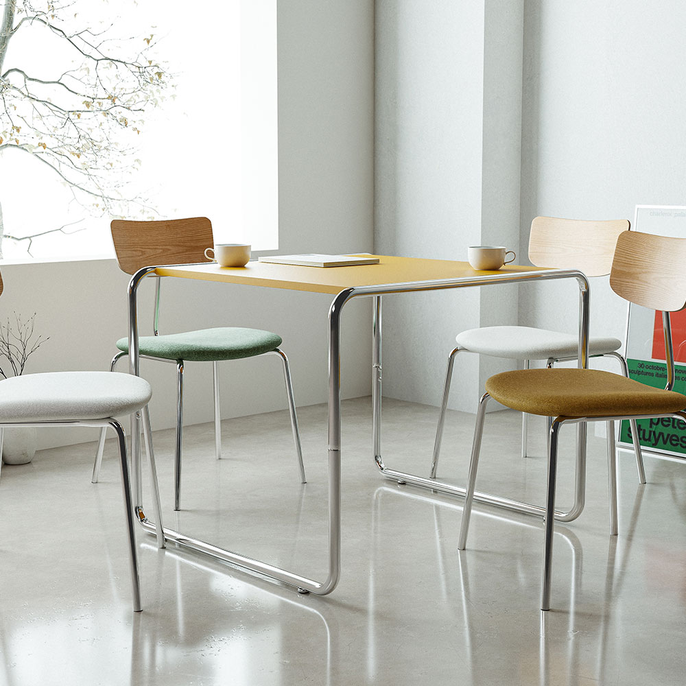 16피스 MODULO 미니 보조 티테이블 2-4인용 간이 다이닝 철제 인테리어 사이드 탁자