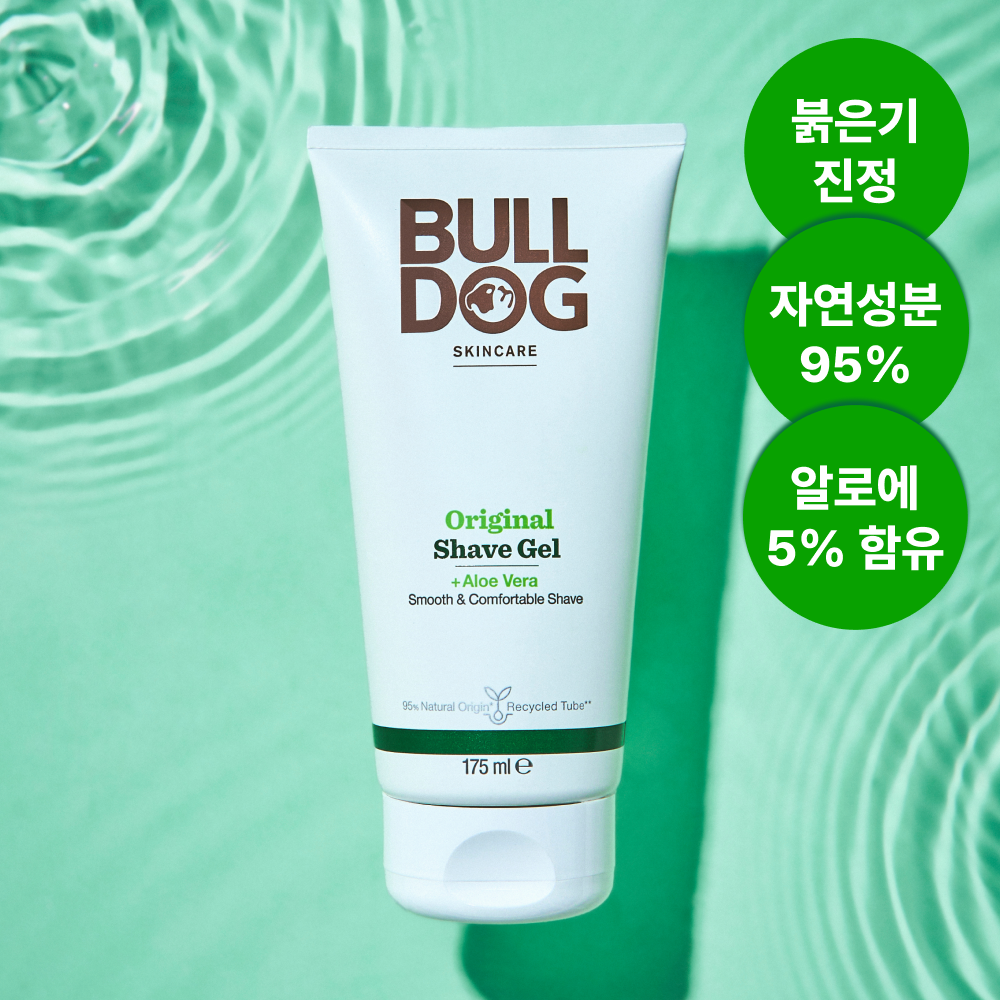 [불독] 오리지널 쉐이브젤 175ml (알로에 자연유래 진정 쉐이빙젤 면도젤) - 상품 이미지