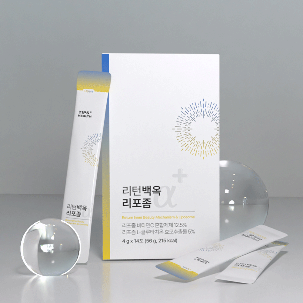 팁스헬시 리턴백옥 리포좀 글루타치온 비타민C 스틱 14개입, 3개 - 상세 이미지 4