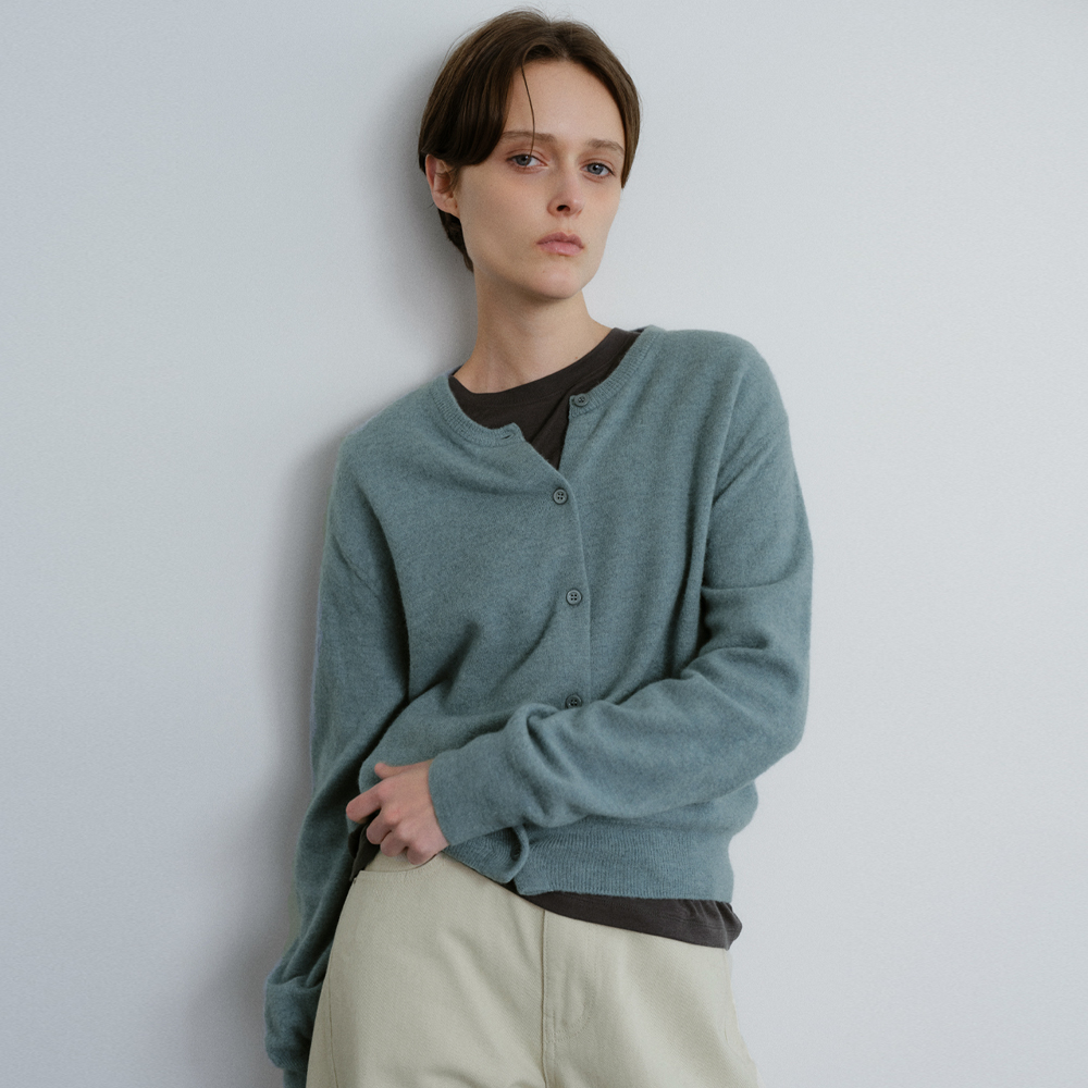 [블루브릭] Basic wool cardigan (mint)