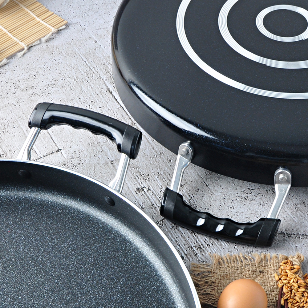 베이직 전판 대형 업소용 닭갈비 팬 판 원형 45cm, 하단만 - 상세 이미지 3