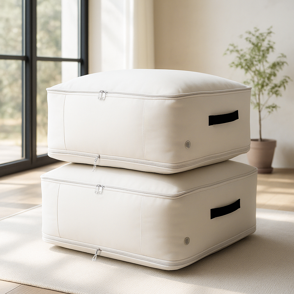 올리빙 이불 압축파우치 보관함 옷장 수납 함 대용량 압축팩 정리함 XL 1+1