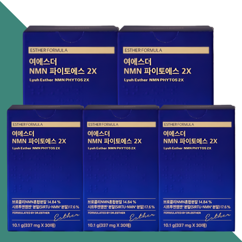 여에스터 NMN 엔엠엔 파이토에스 2X 에스더포뮬러 30매X5개 - 상세 이미지 5