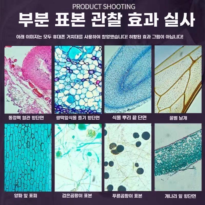 현미경 확대경 실체 고배율 학생용 돋보기 광학 생물 - 상세 이미지 4