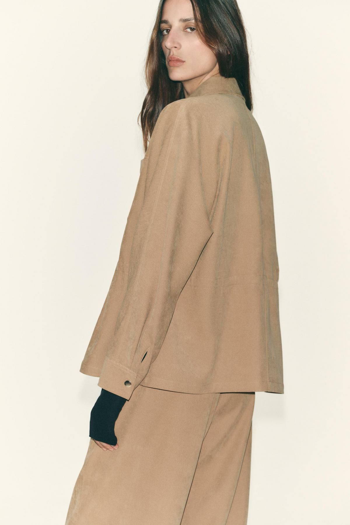 자라 테크니컬 웨이스트 스트링 포켓 자켓 8372/265 MID-CAMEL - 상세 이미지 5