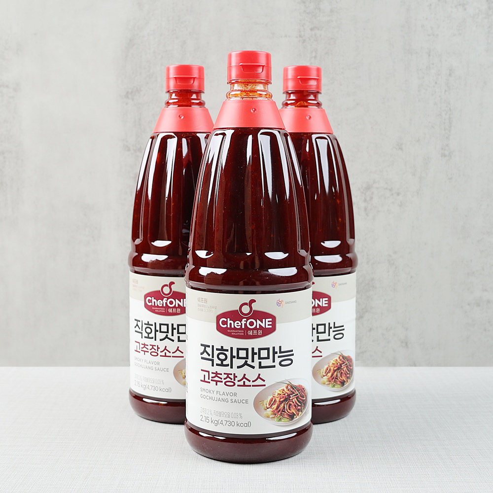 쉐프원 맛있는 직화맛만능 고추장소스 업소용 2.15kg, 6개 - 상품 이미지