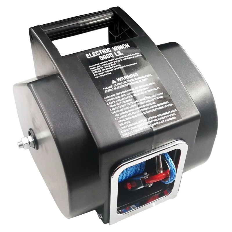 휴대용 전동윈치 12V 700W 500W 5000lb 케이블+무선 패키지 A - 상품 이미지