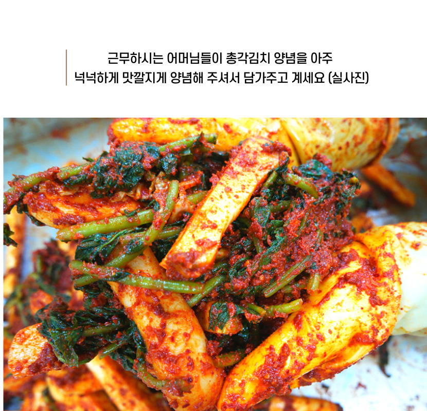 핵폭탄총각김치 매운 실비 알타리 오리지널 2kg 이미지 2