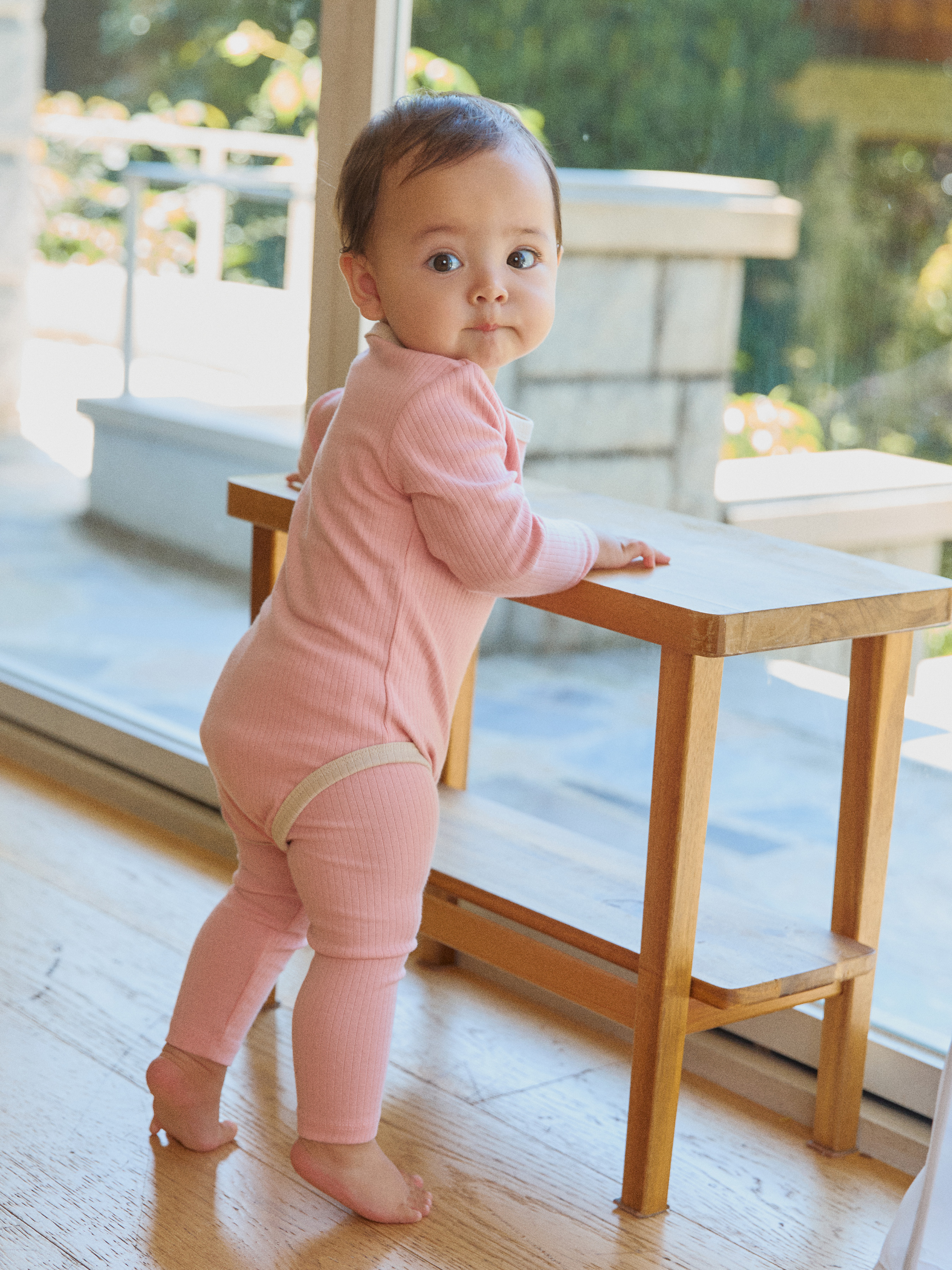 로라밤 텐션 모달 골지 슈트세트 유아 아기 신생아 50일 100일