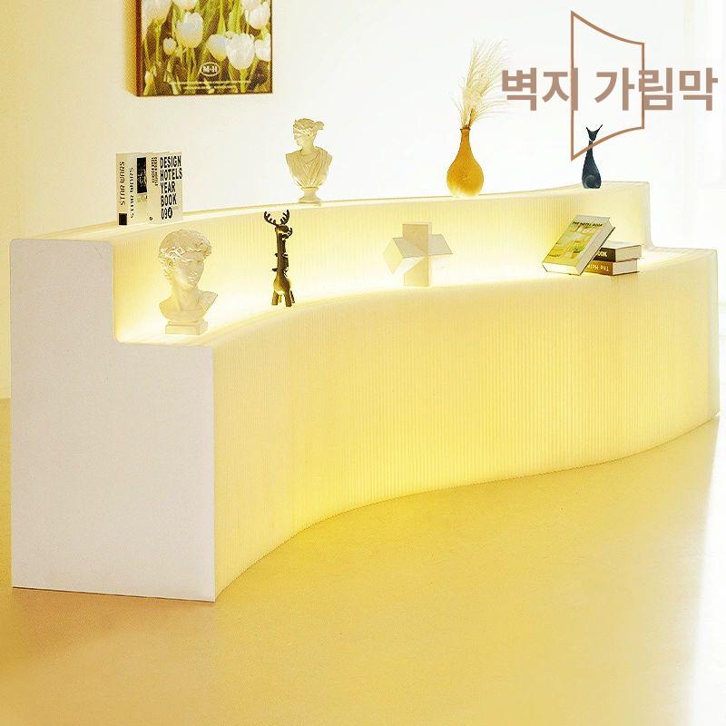 2단 선반 진열대 전시대 거실 전시 사무실 200cm-300cmx68cmx60cm - 상세 이미지 3