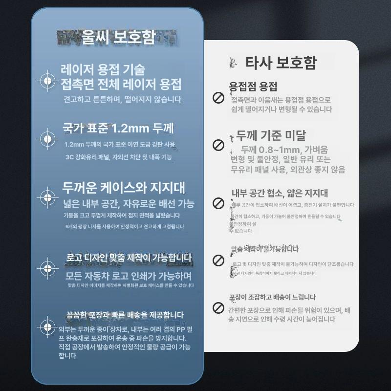 전기차 충전기 커버 덮개 케이스 방수 주차장 캐비닛 스탠다드 키+비번 700x500x250 이미지 6