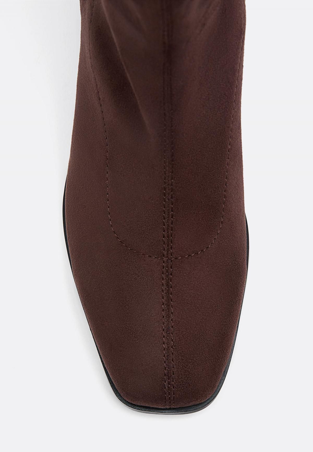 스트라디바리우스 프리미엄 레더 미들힐 앵클부츠 9903/670 BROWN - 상세 이미지 3