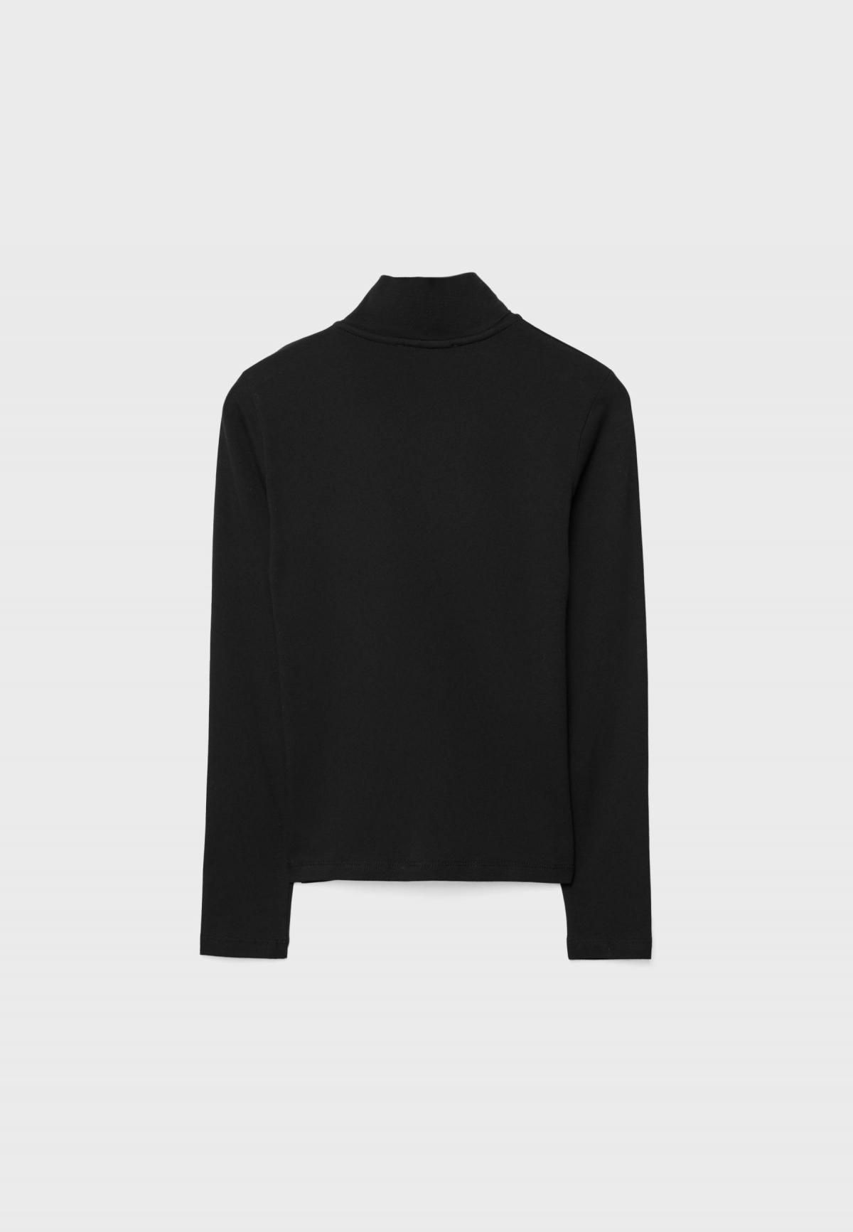 스트라디바리우스 테크니컬 하이넥 더블집업 긴팔 티셔츠 8103/550 BLACK - 상세 이미지 2